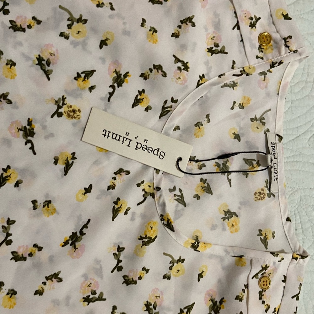 Yellow flower shirt